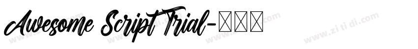 Awesome Script Trial字体转换